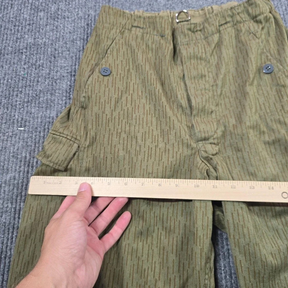 East German Army NVA Strichtarn Rain Camo Field Pants G44 28